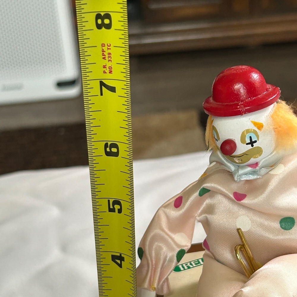 Westland Be A Clown Music Box Figurine Hat is Damaged 7" Vintage Collectable - Picture 15 of 16